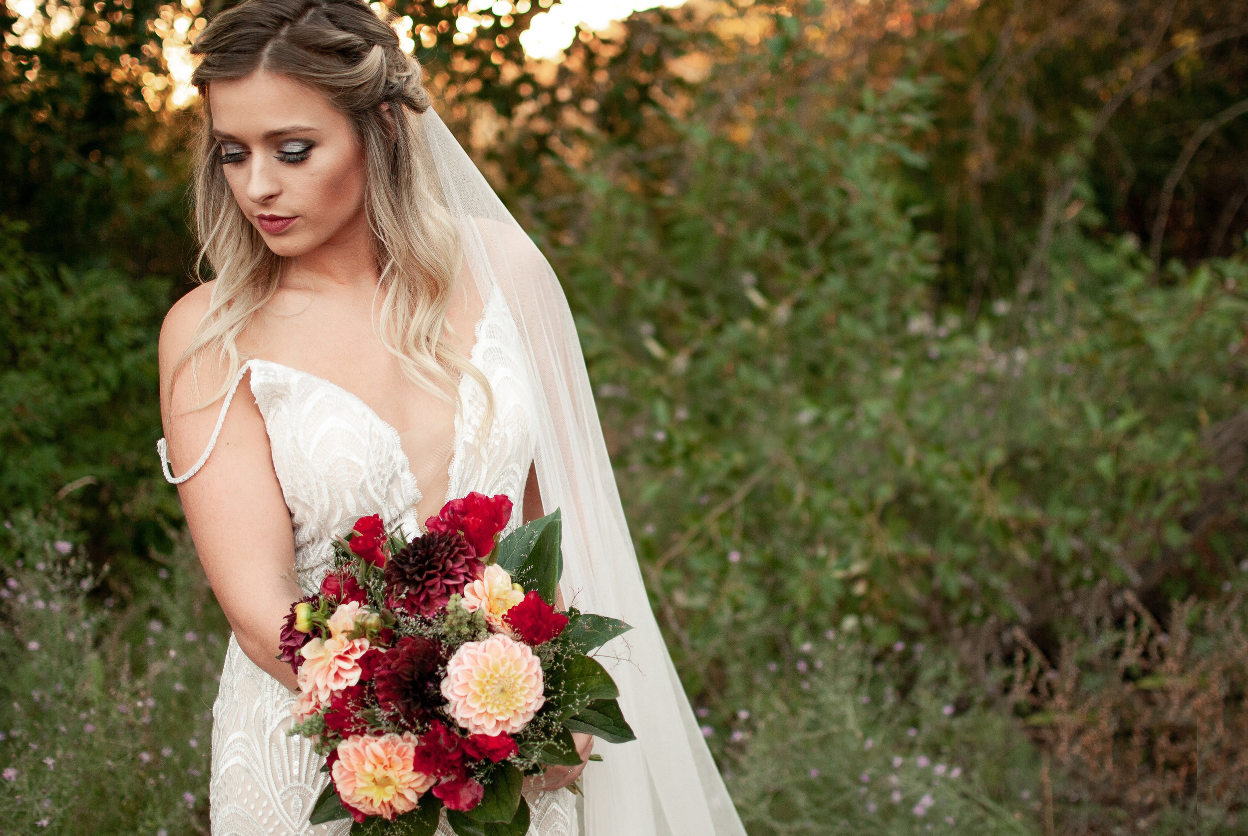 Spokane wedding dress styled shoot Lamour gown Honest in Ivory