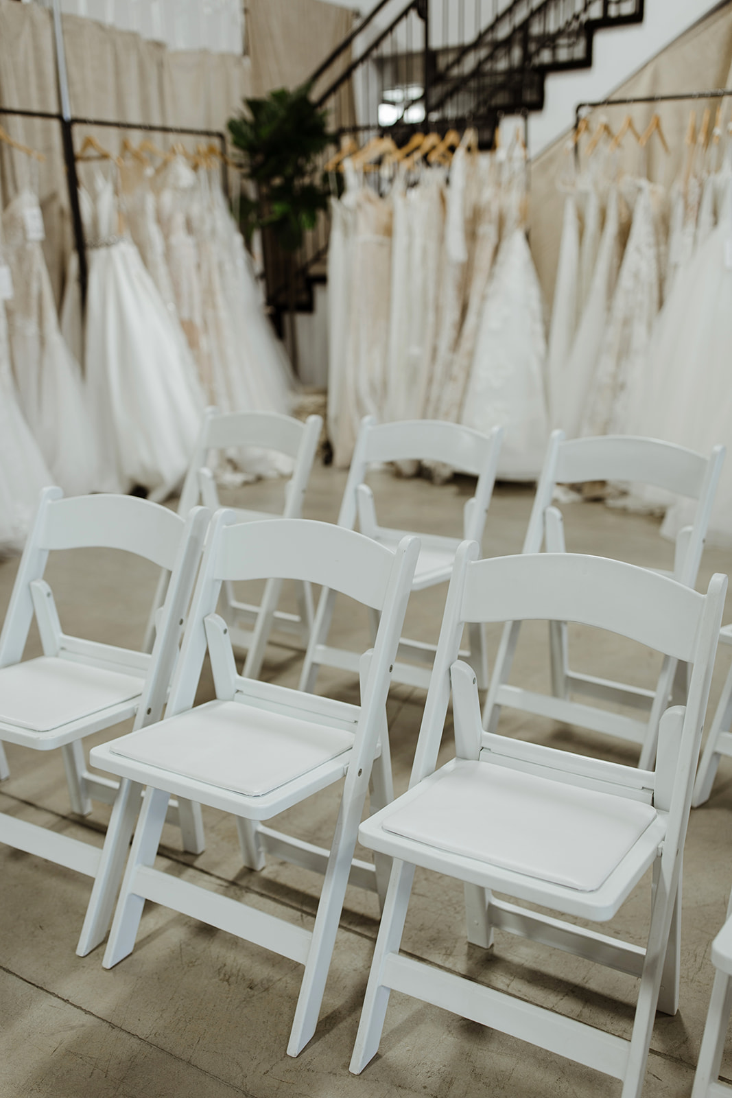 spokane wedding dress fashion show seating dresses white chairs