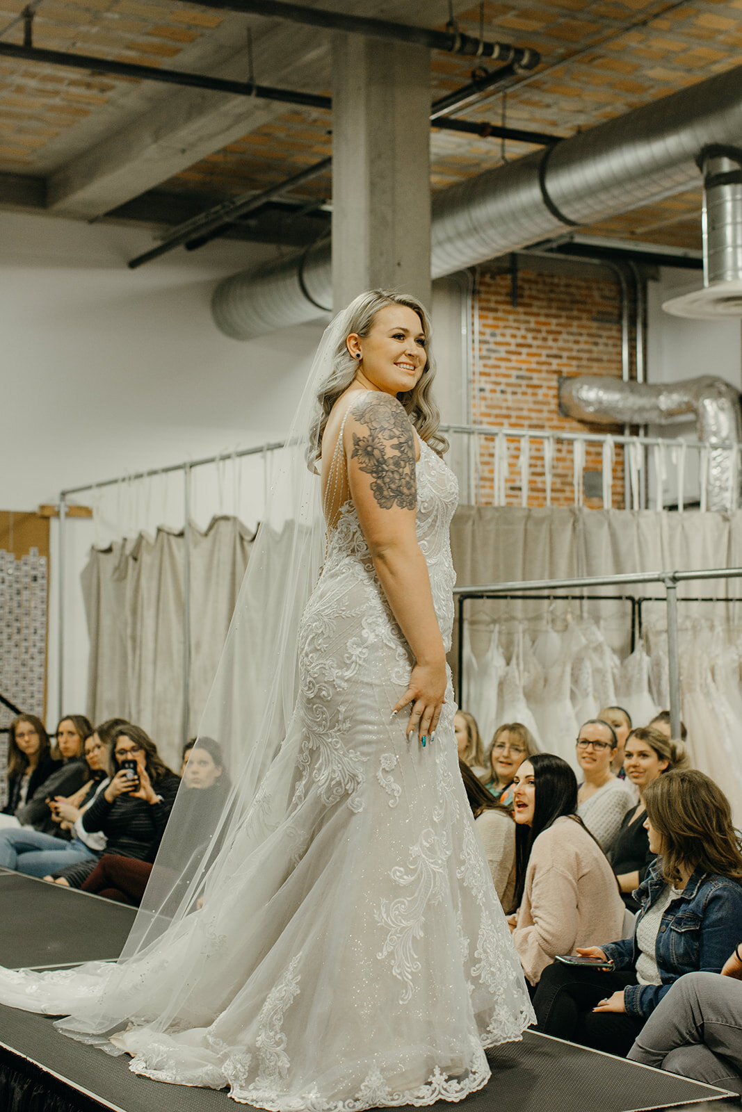 spokane bride plus size wedding dress fashion show