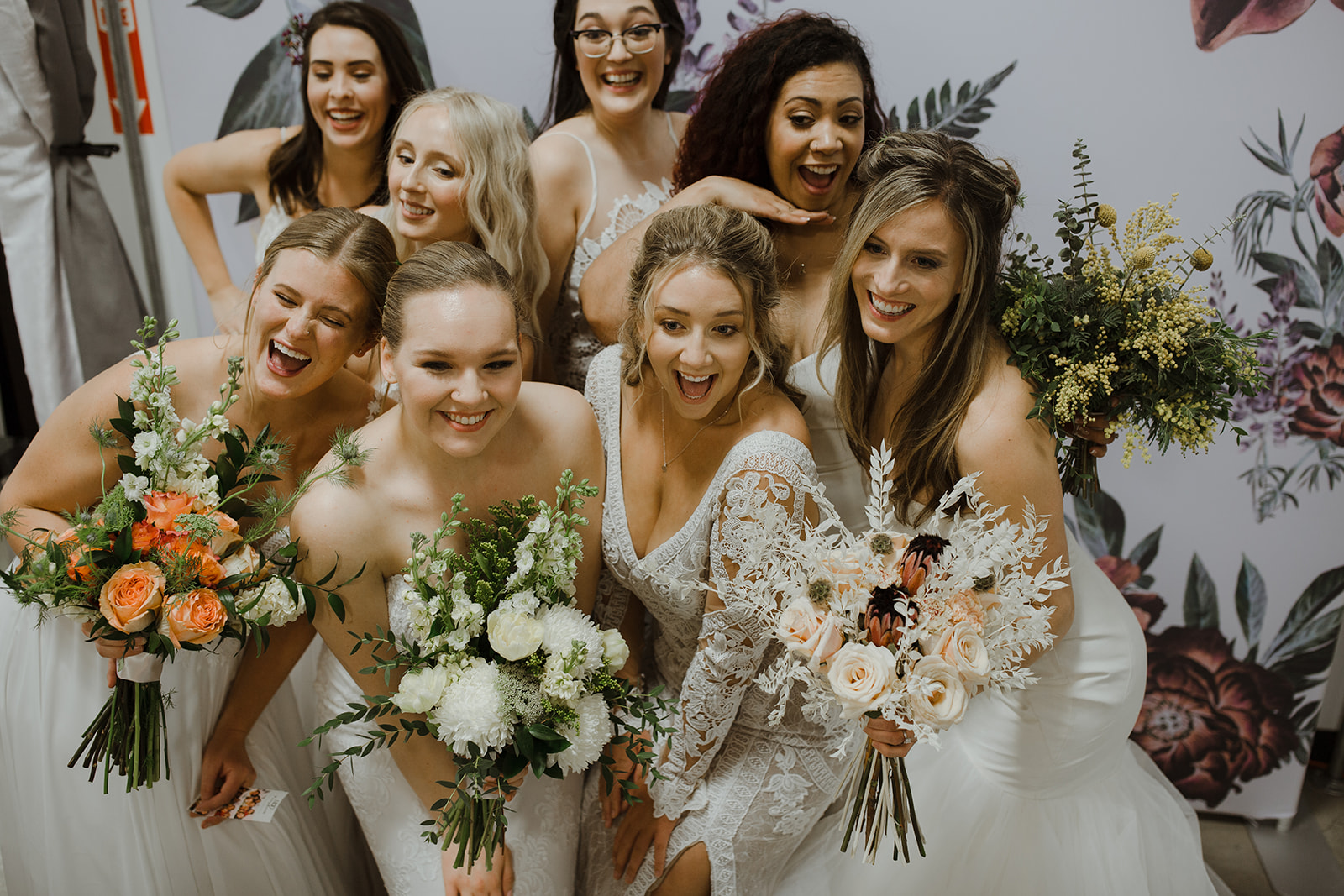 spokane wedding dress fashion show all bridal models funny photobooth