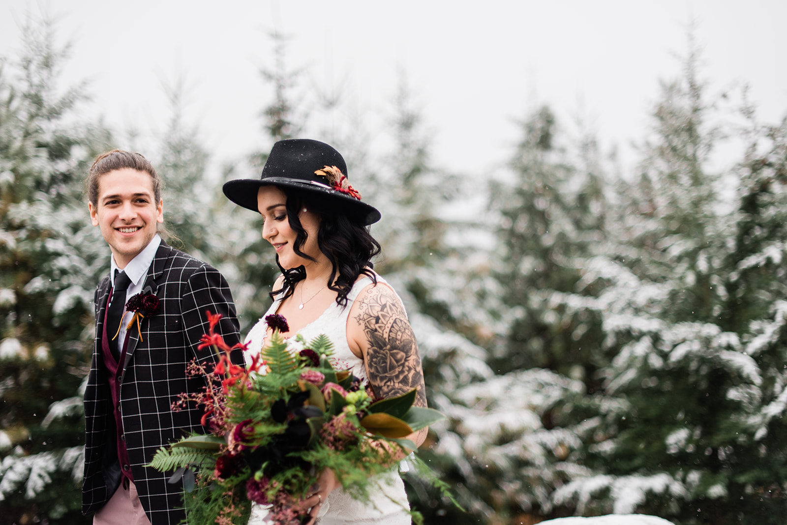 wedding winter spokane dress