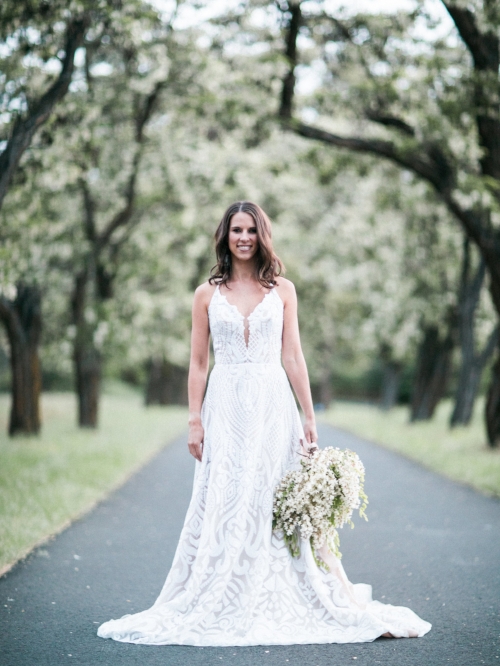 Spokane blush by Hayley Paige Delta wedding dress photo shoot smiling image