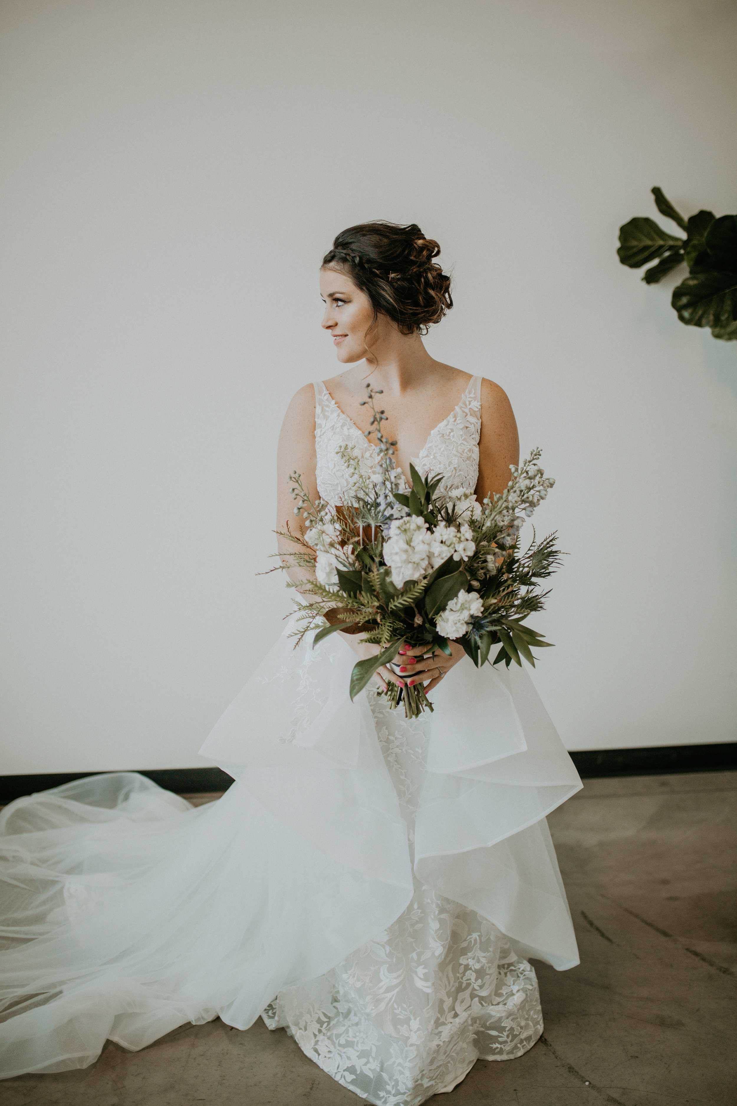 Spokane wedding dress photo shoot Honest in Ivory
