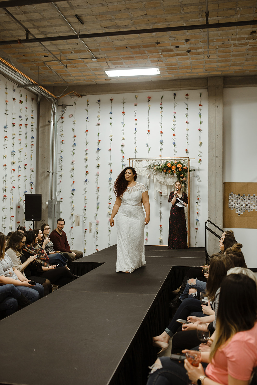 spokane wedding dress fashion show emcee bride model