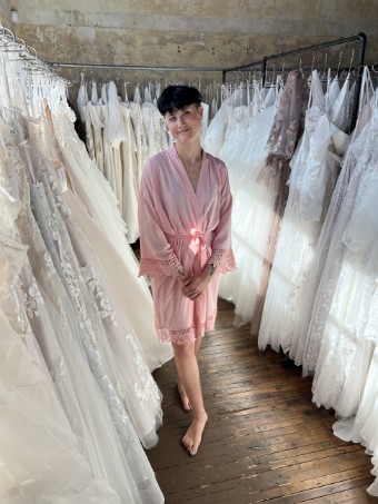Honest in Ivory Robe- Blush Color-Honest in Ivory Private Collection #0 default Blush thumbnail
