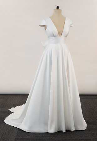 Evermore "Maxine" PA1270 Dress + Bow Evermore - Dearly Sample #0 default Ivory thumbnail