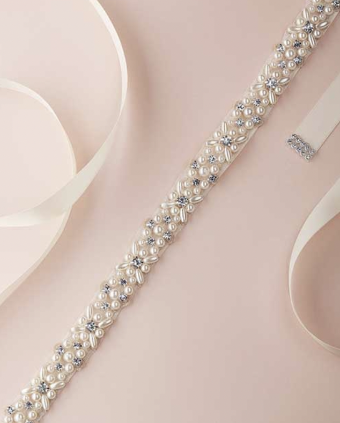 Ti Adoro Jewelry BT4614 Pearl Motif Belt 18" #0 default Ivory thumbnail