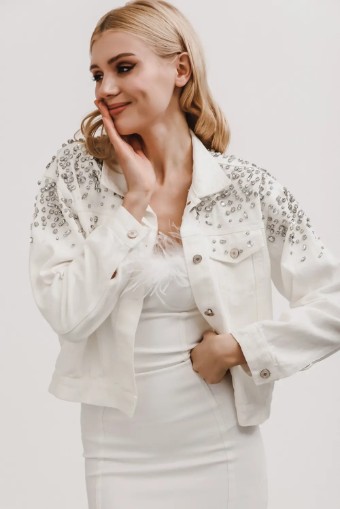 Bridal Goodies Royal Rhinestone Bridal Jacket #2 thumbnail