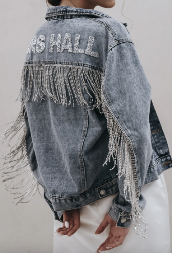 Bridal Goodies Rhinestone Fringe Bridal Jacket #0 thumbnail