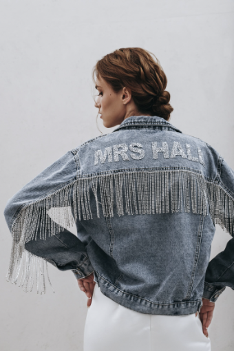 Bridal Goodies Rhinestone Fringe Bridal Jacket #3 thumbnail