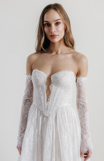 Locket Charlotte Lace Sleeves #0 Ivory thumbnail