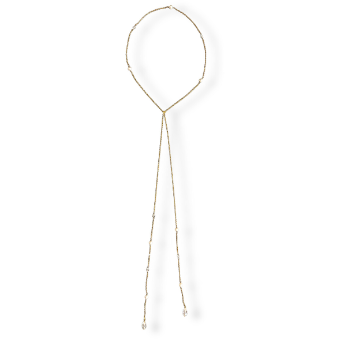 Ti Adoro Jewelry 21245 Dainty Chain Laritat Necklace #0 default Gold thumbnail