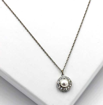 Ti Adoro Jewelry 20586 Pendant Pearl Necklace #0 default Silver thumbnail