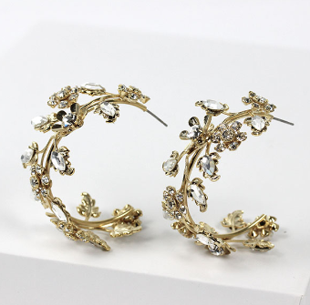 Ti Adoro Jewelry 15260 Bellagio Hoop Earrings #0 default Metal thumbnail