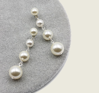 Ti Adoro Jewelry 12812 Hand Wrapped Swarovski Pearl Drop Earrings #0 default Metal thumbnail