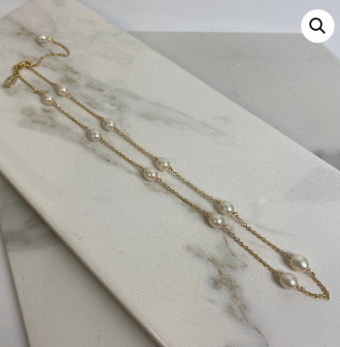 Ti Adoro Jewelry 21229 Pearl Station Necklace #0 default Metal thumbnail