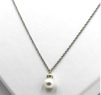 Ti Adoro Jewelry 20451 Fresh Water Pearl Drop Necklace #0 default Color? thumbnail