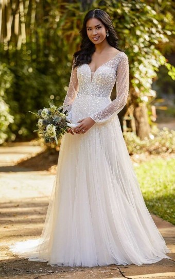 Essense of Australia "Khloe" D3216 Essense - Dearly Sample #0 default Ivory/Moscato thumbnail