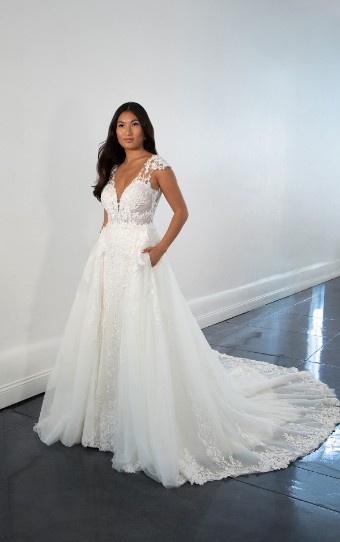 Martina Liana "Breck" 1463  Dress + Overskirt Martina Liana - Dearly Sample #0 default Ivory thumbnail
