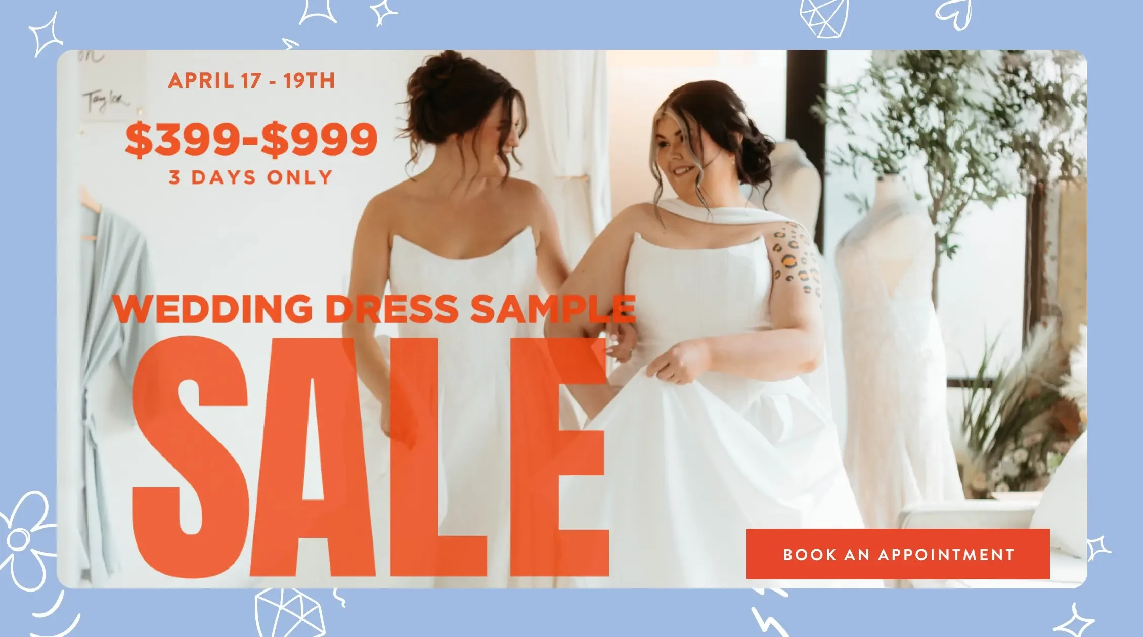 Wedding Dress Sample Sale banner